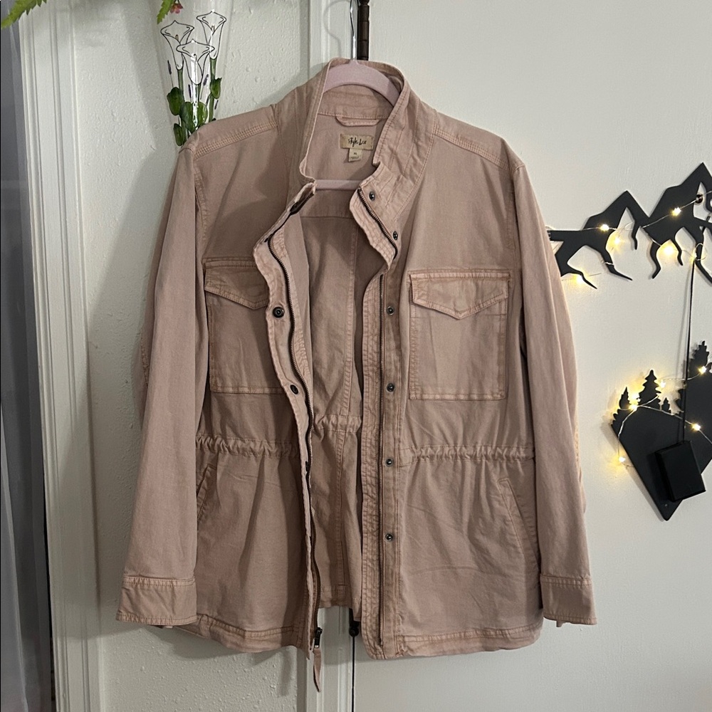 Style & Co. Women's Pink Jean Jacket